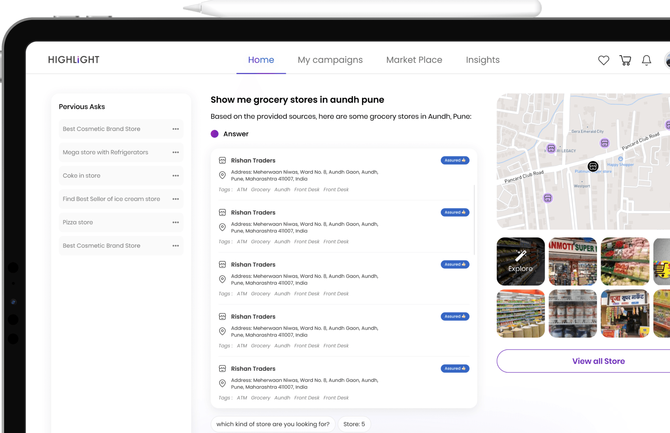 World's first AI retail search engine STANDARDE AI retail search engine for discovering offline stores